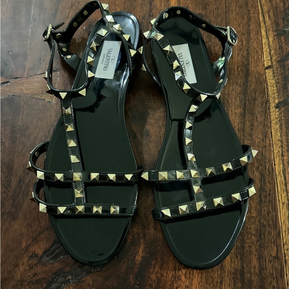 Black Valentino rockstud sandals
